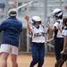 Saline sophomore Samantha Bruley celebrates after scoring in the game against Allen Park on Saturday, June 8. Daniel Brenner I AnnArbor.com